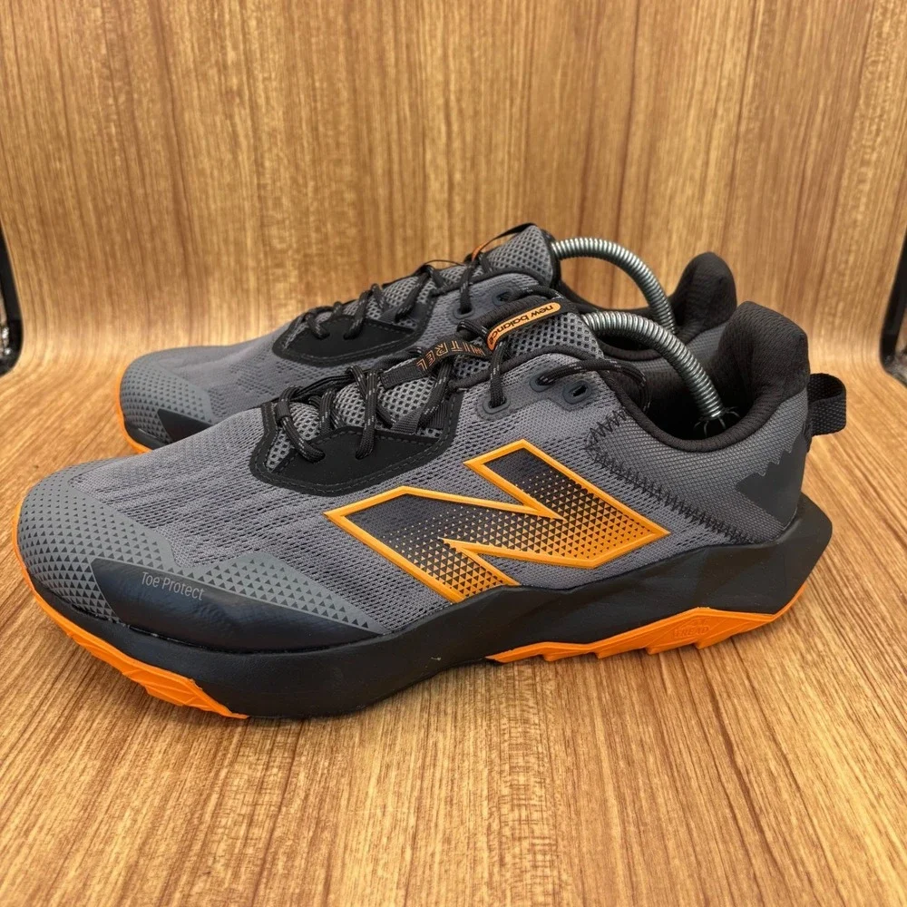 New Balance Nitrel v6 Trail Running Shoes Mens 11 4E Grey Orange MTNTRCS6 NEW